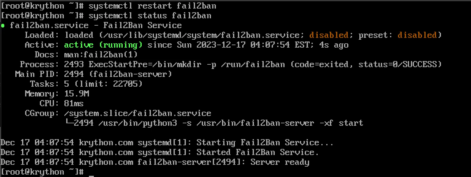 Fail2Ban Status Check