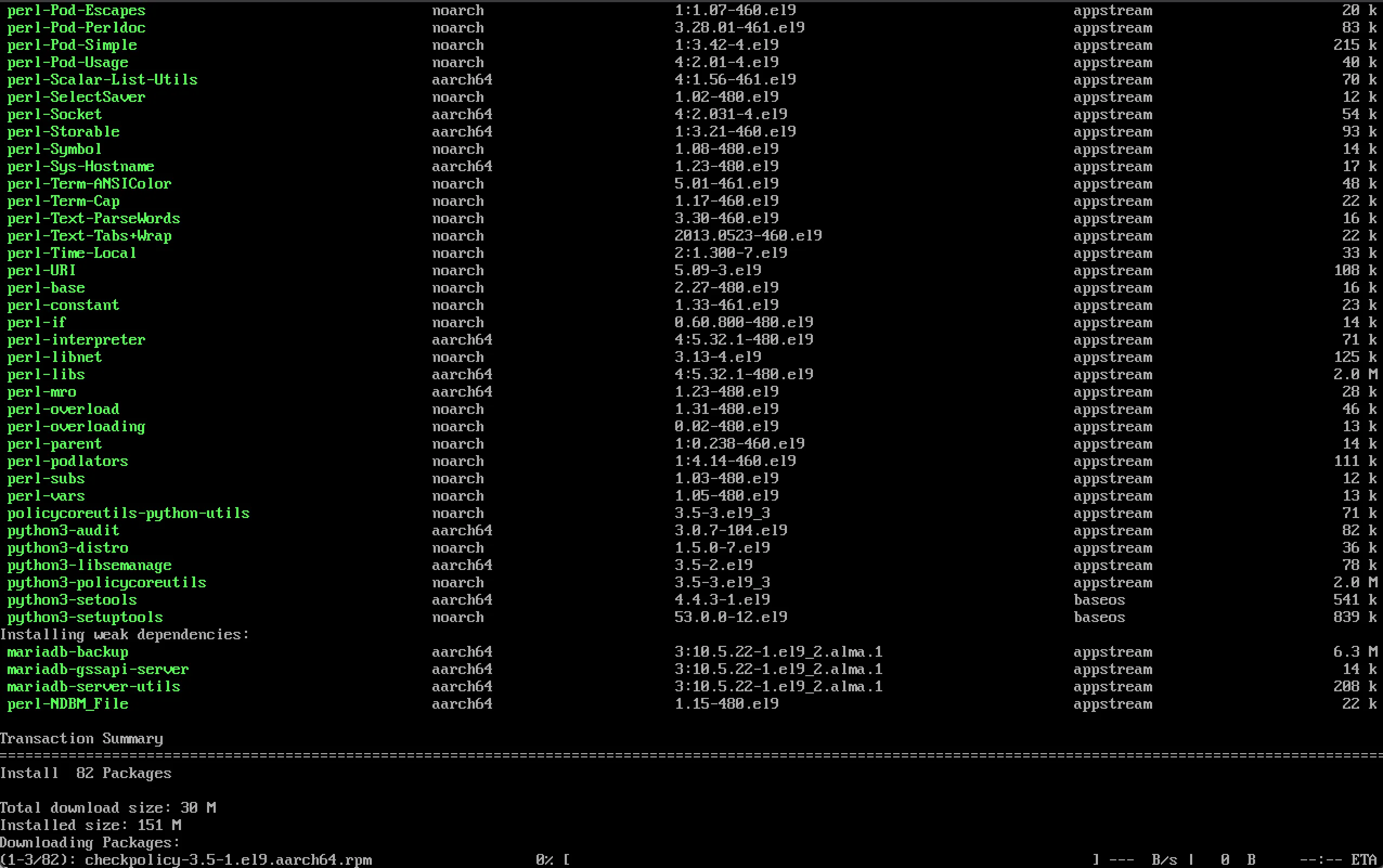 MariaDB Service Start
