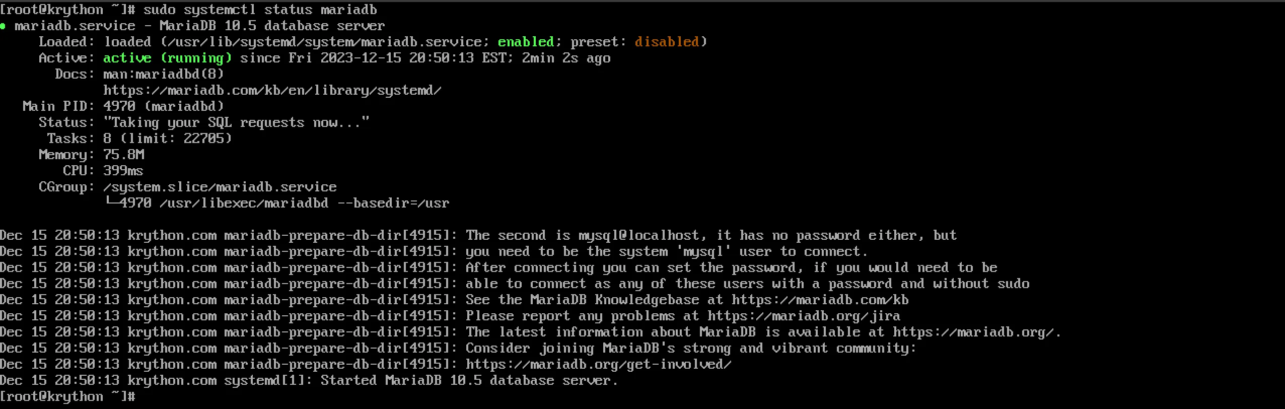 Apache Restart