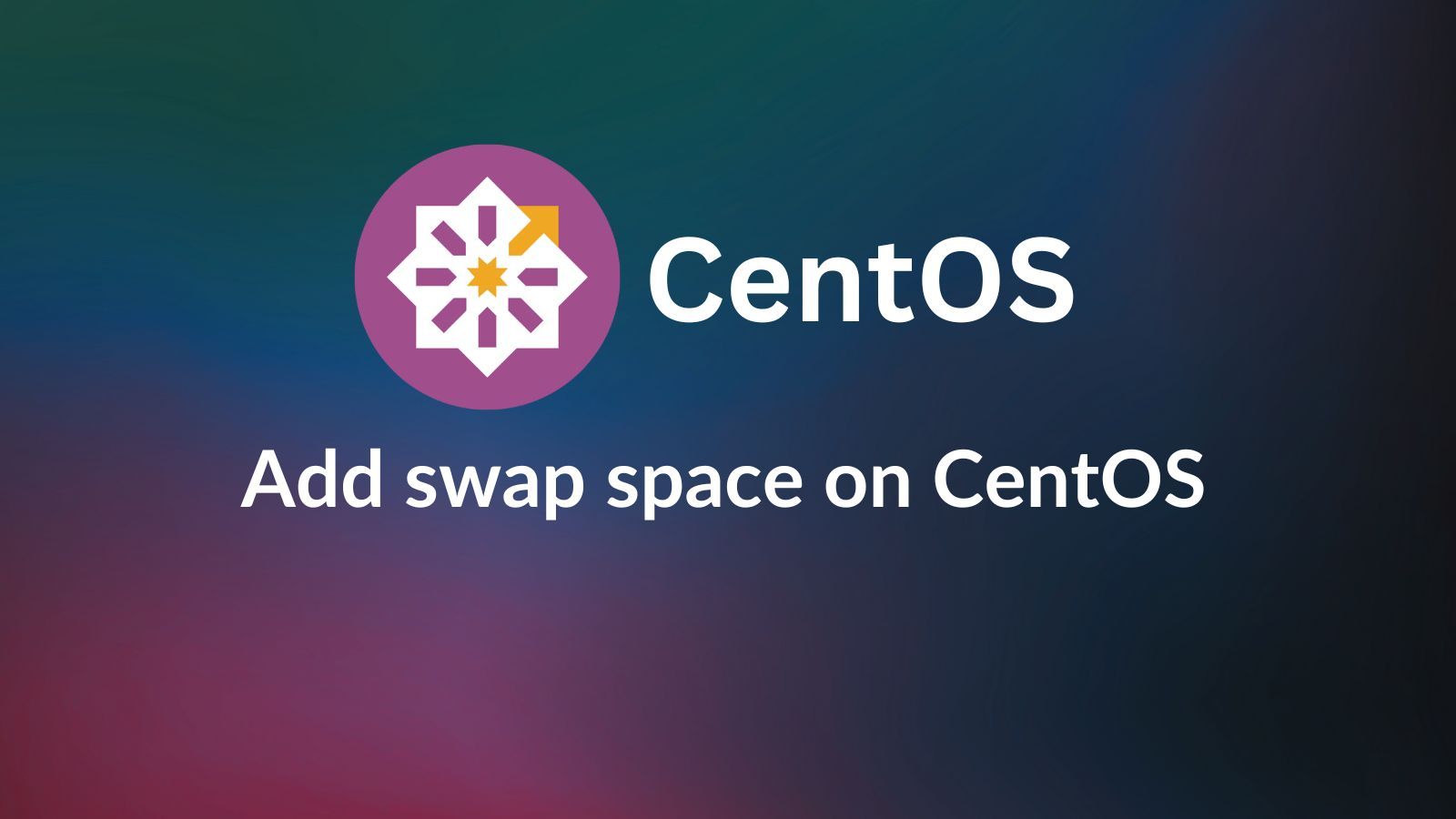 How to add swap space on CentOS