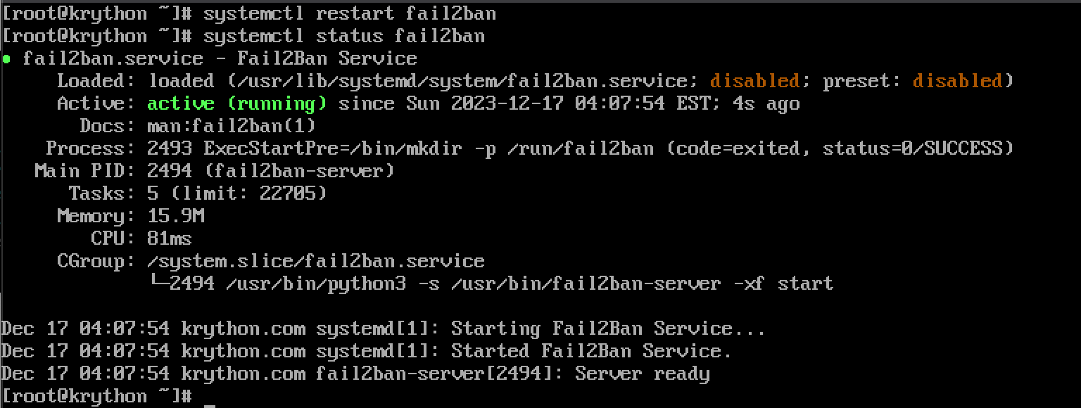 How to Install and Configure Fail2Ban on AlmaLinux